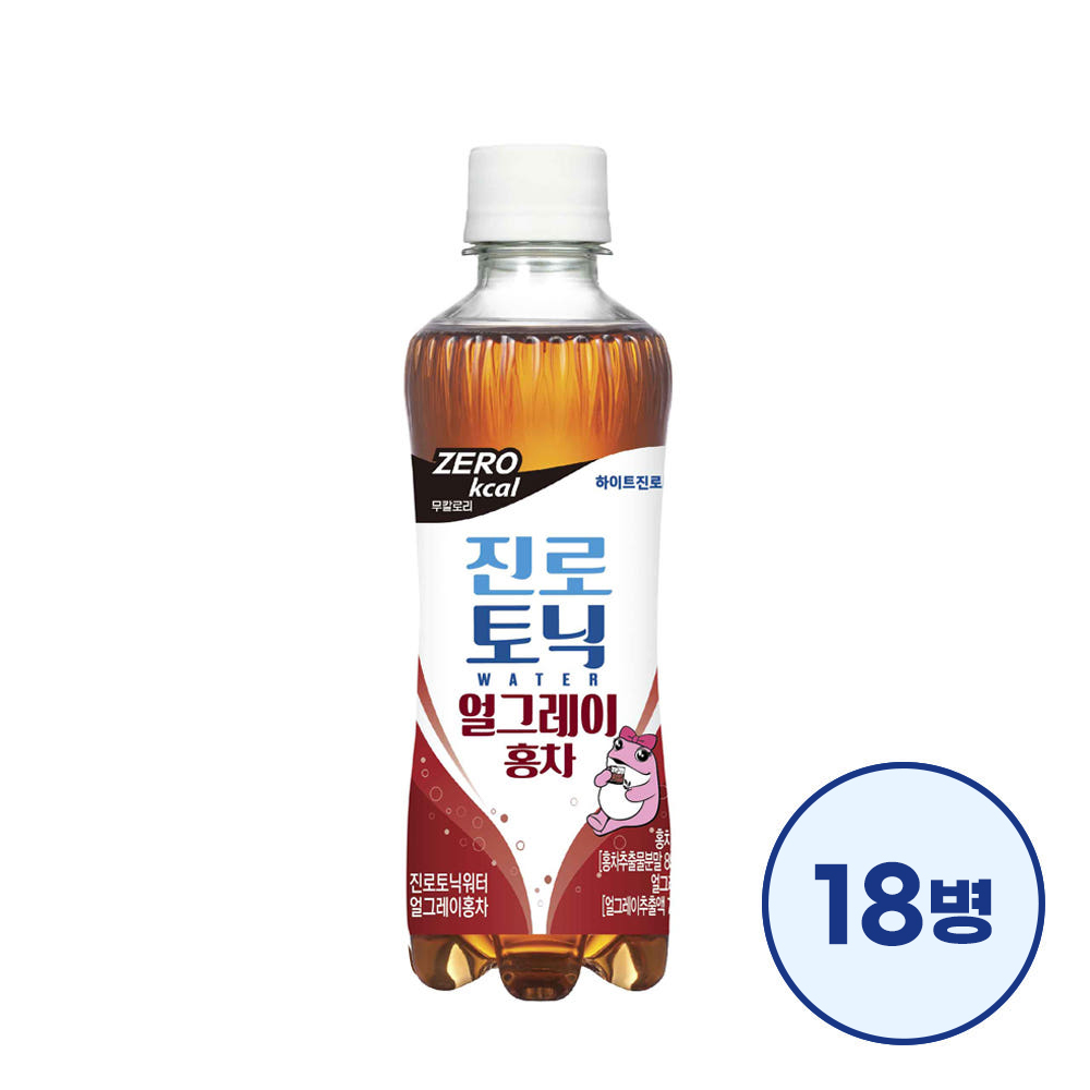 진로토닉워터 얼그레이 홍차 300ml 18병